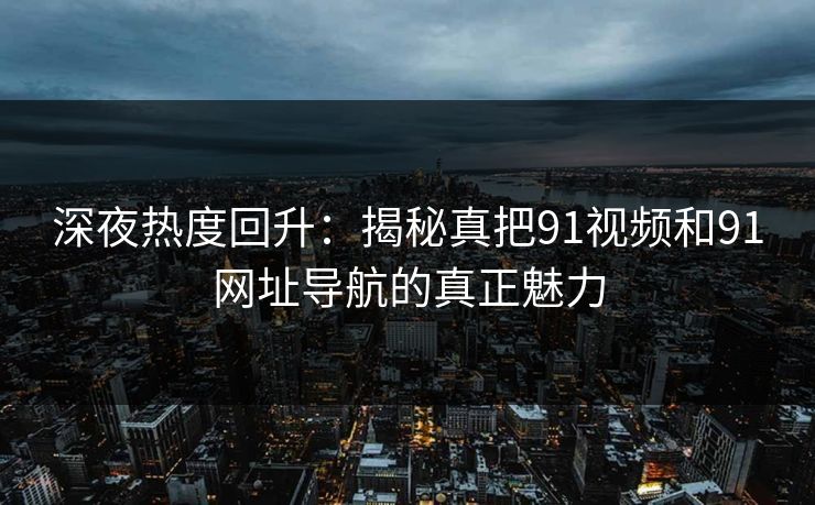 深夜热度回升：揭秘真把91视频和91网址导航的真正魅力